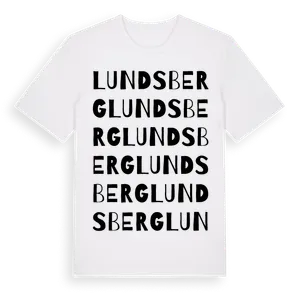 Lundsberg ordlek t-shirt – ekologisk bomull t-shirt från Pinshirt
