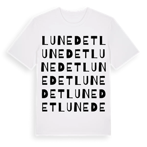 Lunedet ordlek t-shirt – ekologisk bomull t-shirt från Pinshirt