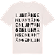 Vintage White t-shirt med Luntängen ordlek t-shirt