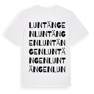 Luntängen ordlek t-shirt – ekologisk bomull t-shirt från Pinshirt
