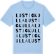 Blue Soul t-shirt med Lustigkulla ordlek t-shirt