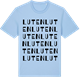 Blue Soul t-shirt med Luten ordlek t-shirt