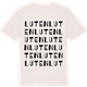 Vintage White t-shirt med Luten ordlek t-shirt