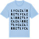 Blue Soul t-shirt med Lyckekärret ordlek t-shirt