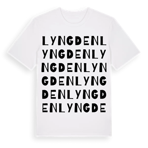 Lyngden ordlek t-shirt – ekologisk bomull t-shirt från Pinshirt
