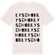 Vintage White t-shirt med Lysemon ordlek t-shirt