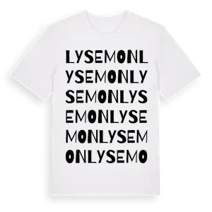 Lysemon ordlek t-shirt – ekologisk bomull t-shirt från Pinshirt