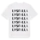 White t-shirt med Lysfalla ordlek t-shirt