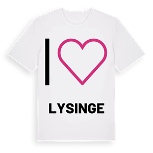 Jag älskar Lysinge t-shirt stort tryck – ekologisk bomull t-shirt från Pinshirt