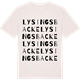 Vintage White t-shirt med Lysingsbacke ordlek t-shirt