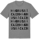 Mid Heather Gray t-shirt med Magnusbäcken ordlek t-shirt
