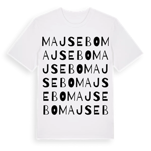 Majsebo ordlek t-shirt – ekologisk bomull t-shirt från Pinshirt