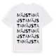 White t-shirt med Mäjsta ordlek t-shirt