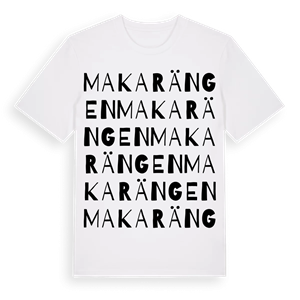 Makarängen ordlek t-shirt – ekologisk bomull t-shirt från Pinshirt
