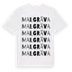 White t-shirt med Malgräva ordlek t-shirt