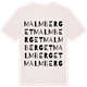 Vintage White t-shirt med Malmberget ordlek t-shirt
