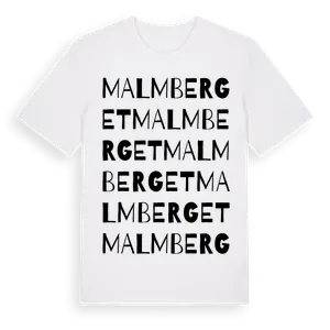 Malmberget ordlek t-shirt – ekologisk bomull t-shirt från Pinshirt
