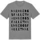 Mid Heather Gray t-shirt med Malmbergsfallet ordlek t-shirt