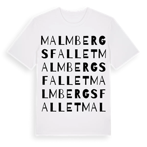Malmbergsfallet ordlek t-shirt – ekologisk bomull t-shirt från Pinshirt