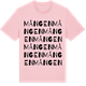 Pink Cotton t-shirt med Mången ordlek t-shirt