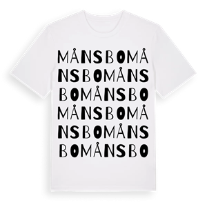 Månsbo ordlek t-shirt – ekologisk bomull t-shirt från Pinshirt