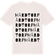 Vintage White t-shirt med Mårdtorp ordlek t-shirt