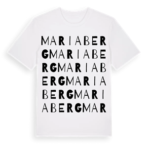 Mariaberg ordlek t-shirt – ekologisk bomull t-shirt från Pinshirt