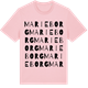 Pink Cotton t-shirt med Marieborg ordlek t-shirt