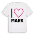 Jag älskar Mark t-shirt stort tryck