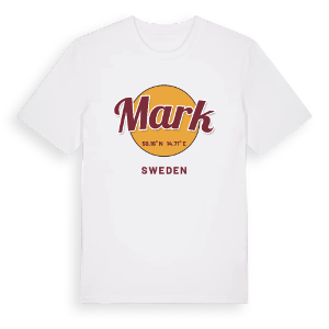 Mark cirkel t-shirt – ekologisk bomull t-shirt från Pinshirt