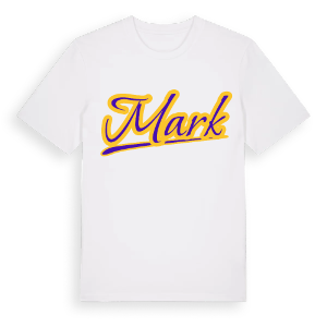 Mark baseball t-shirt – ekologisk bomull t-shirt från Pinshirt