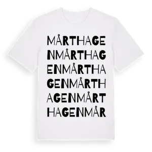 Mårthagen ordlek t-shirt – ekologisk bomull t-shirt från Pinshirt