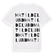 Matildelund ordlek t-shirt