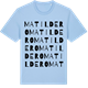 Blue Soul t-shirt med Matildero ordlek t-shirt
