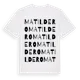 White t-shirt med Matildero ordlek t-shirt