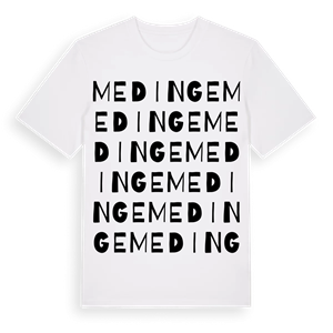 Medinge ordlek t-shirt – ekologisk bomull t-shirt från Pinshirt