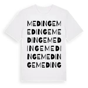 Medinge ordlek t-shirt – ekologisk bomull t-shirt från Pinshirt