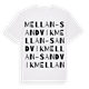 Mellan-Sandvik ordlek t-shirt