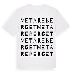 Metareberget ordlek t-shirt – ekologisk bomull t-shirt från Pinshirt