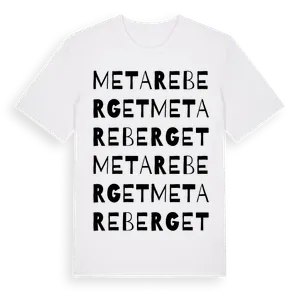 Metareberget ordlek t-shirt – ekologisk bomull t-shirt från Pinshirt
