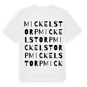 Mickelstorp ordlek t-shirt – ekologisk bomull t-shirt från Pinshirt