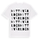 Mitt i världen ordlek t-shirt