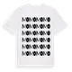 White t-shirt med Mo ordlek t-shirt