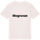 Vintage White t-shirt med Mogruvan fetstil t-shirt