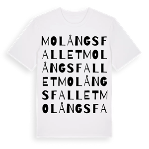 Molångsfallet ordlek t-shirt – ekologisk bomull t-shirt från Pinshirt