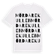 Mördarekullen ordlek t-shirt
