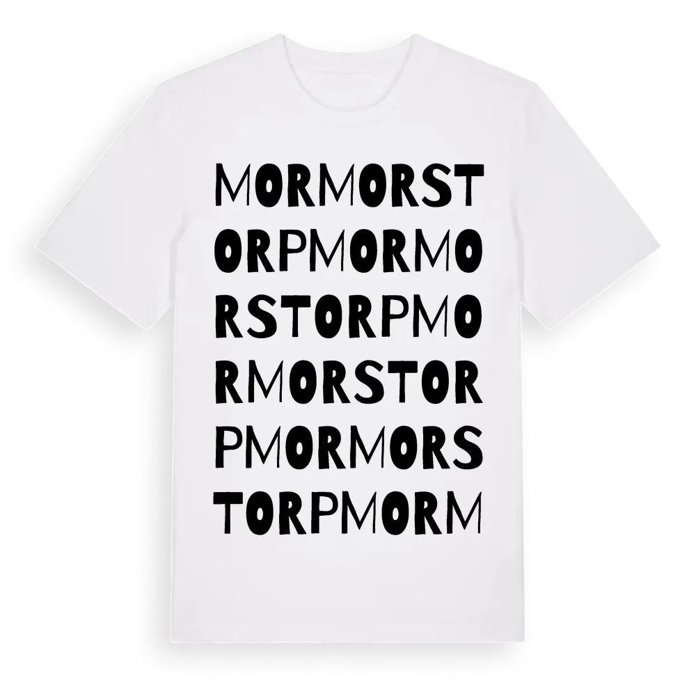 Mormorstorp ordlek t-shirt i miljö