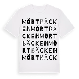 Mörtbäcken ordlek t-shirt – ekologisk bomull t-shirt från Pinshirt