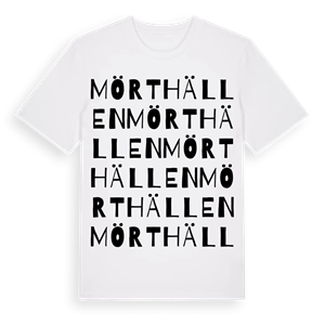 Mörthällen ordlek t-shirt – ekologisk bomull t-shirt från Pinshirt