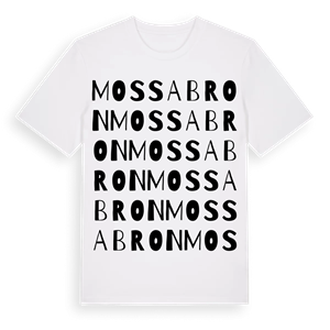 Mossabron ordlek t-shirt – ekologisk bomull t-shirt från Pinshirt